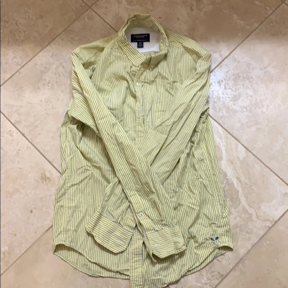 American Eagle Dress Shirt Yellow Men’s Me…